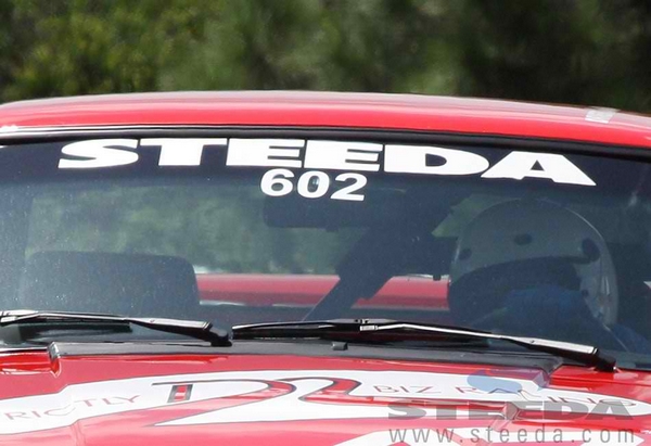 Steeda Windshield Decal - White